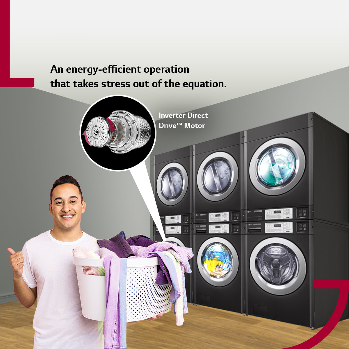 LG LAUNDRY MACHINES SET (WASHER&DRYER)