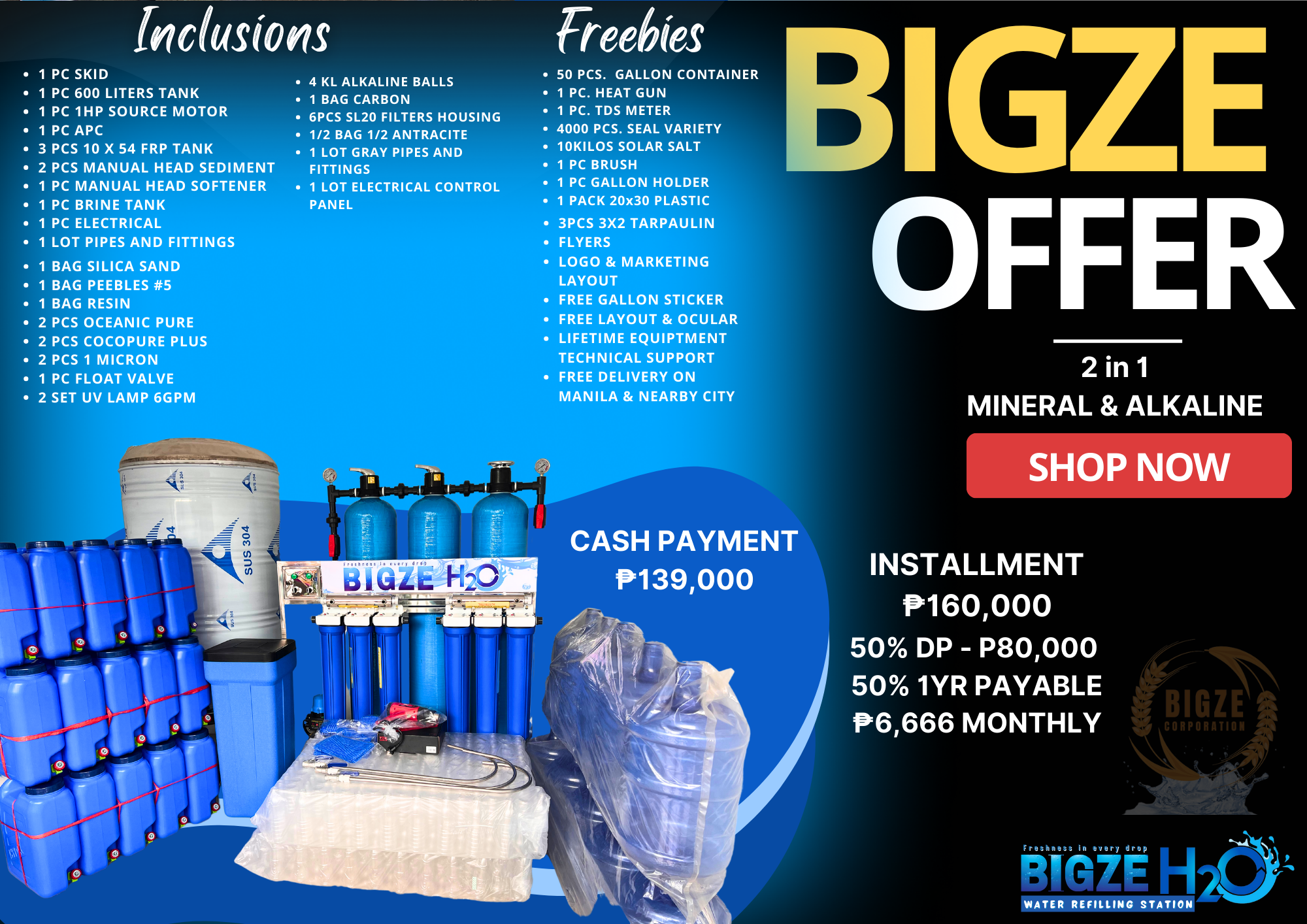WATER REFILLING STATION PACKAGE – BIGZECORPORATION